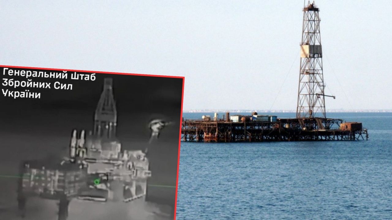 Ukraine strikes Russian oil drilling rigs hit in Caspian Sea