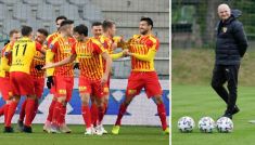 Trener Korony Kielce Maciej Bartoszek