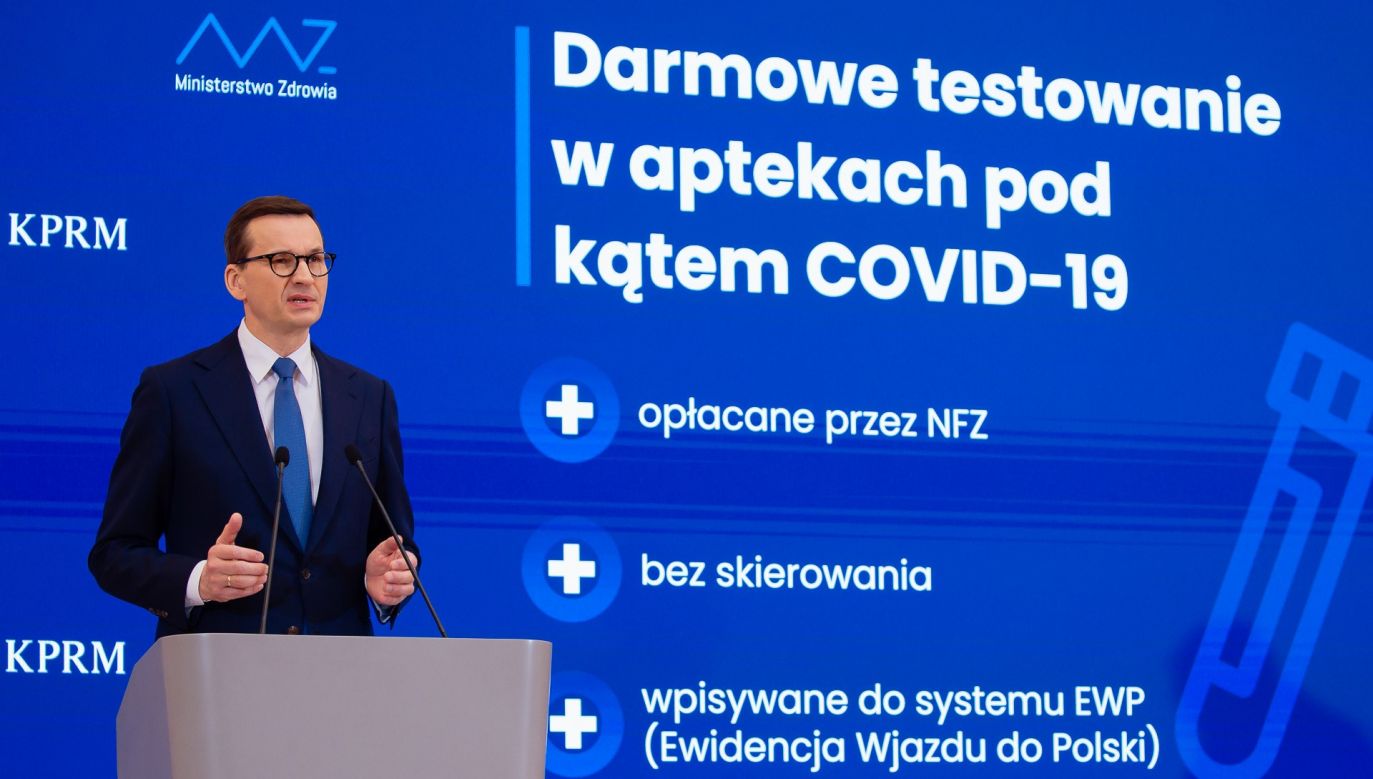 Konferencja premiera Mateusza Morawieckiego (fot. KPRM)