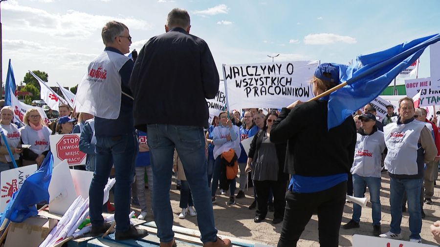 W obronie miejsc pracy. Pikieta Solidarności przed zakładami mięsnymi “Agryf”