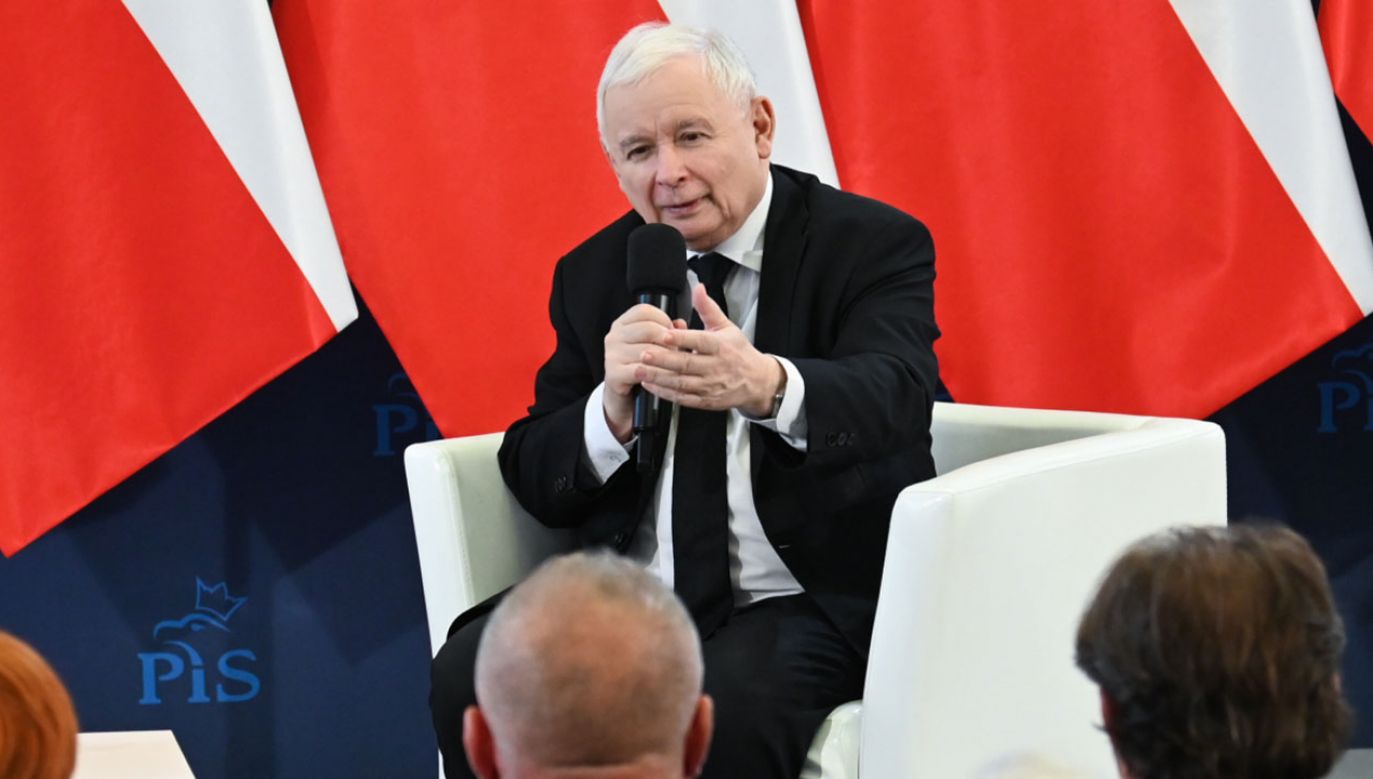 Prezes PiS Jarosław Kaczyński (fot. PAP/Marcin Bielecki)