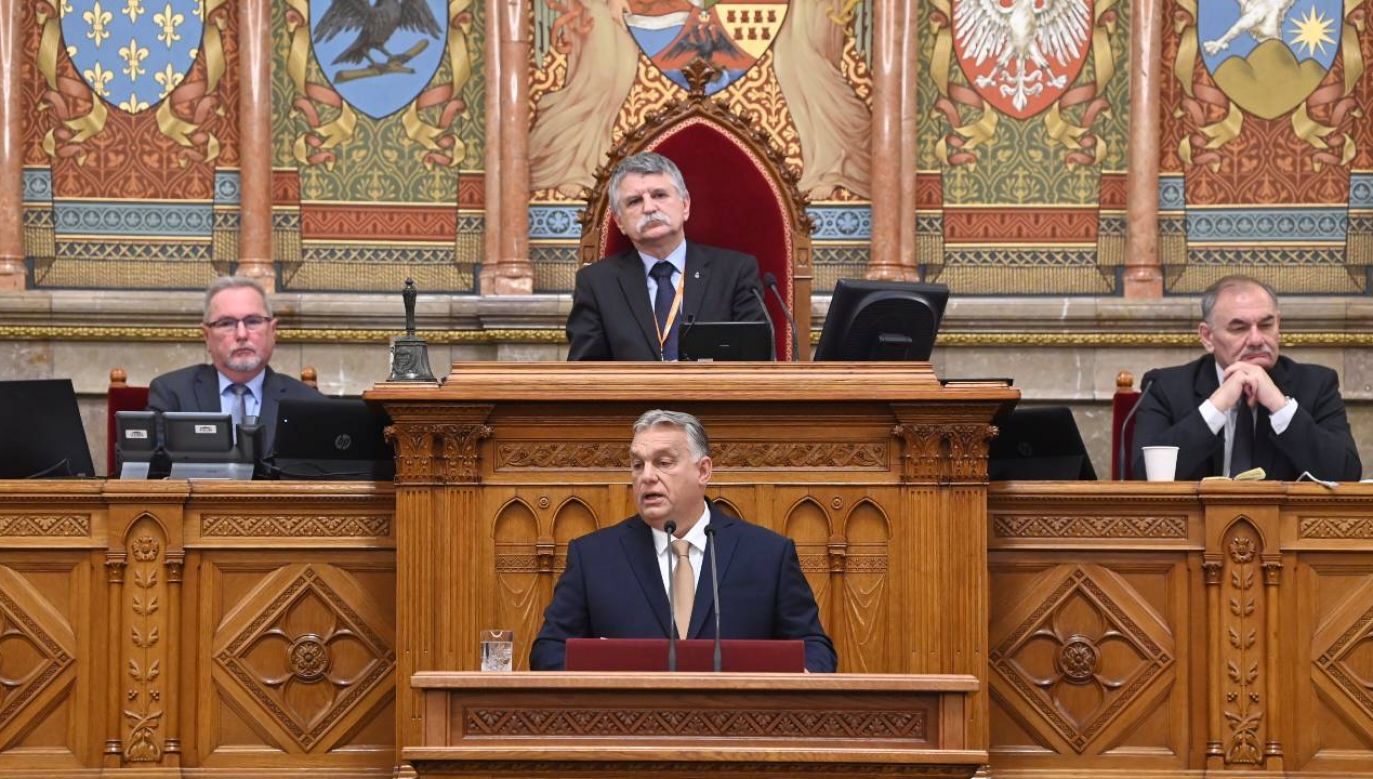 Fidesz premiera Viktora Orbana blokuje zajęcie się rezolucją (fot. PAP/EPA/ZOLTAN MATHE)