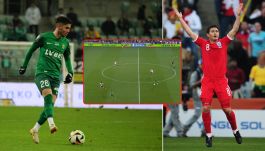 Burak Ince strzelił gola, ale musiał czekać dwie minuty na jego uznanie. Frank Lampard też strzelił, ale Anglia... odpadła i do dzisiaj to wspomina. (fot. Getty Images/Canal Plus Sport)