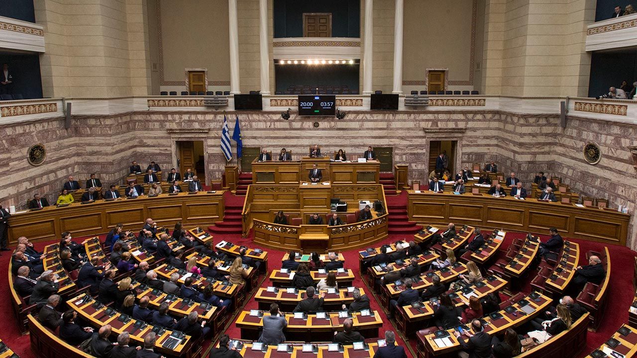 Parlament Grecji (fot. Marios Lolos / Xinhua News Agency / Forum)