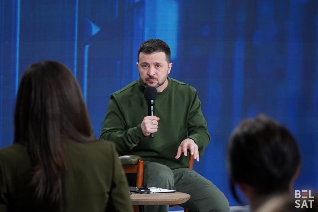 Уладзімір Зяленскі, Владимир Зеленский (Фота: Белсат)