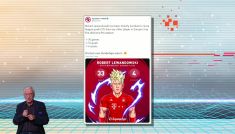 Złowione w sieci, Robert Lewandowski (fot. TVP)