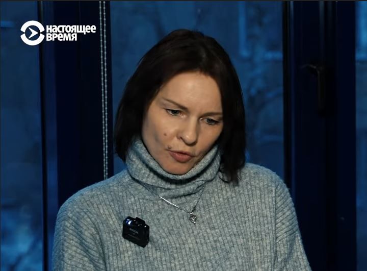 Інэса Ворыхава, маці памочніцы Святланы Ціханоўскай у справе (Фота: скрыншот з відэа «Настоящее время»)