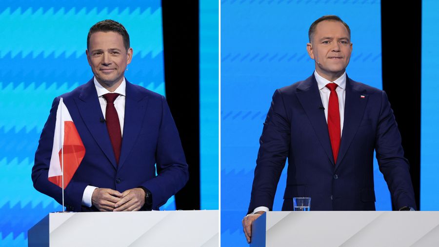 Debata kandydatów na prezydenta (fot. TVP; PAP)