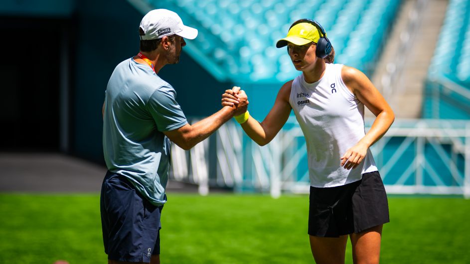 Wim Fissette i Iga Świątek (fot. Getty) Wim Fissette i Iga Świątek (fot. Getty)