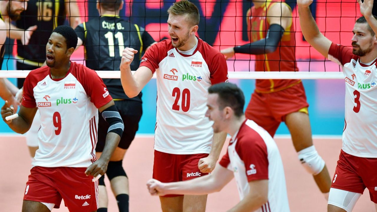 Wilfredo Leon, Mateusz Bieniek, Marcin Komenda, Dawid Konarski (fot. PAP)