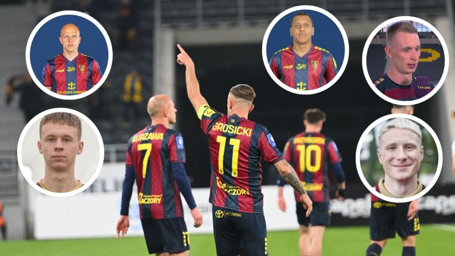 Rewolucja kadrowa! Pogoń żegna 6 piłkarzy (fot. PAP/Marcin Bielecki/Pogoń Szczecin/TVP Sport)