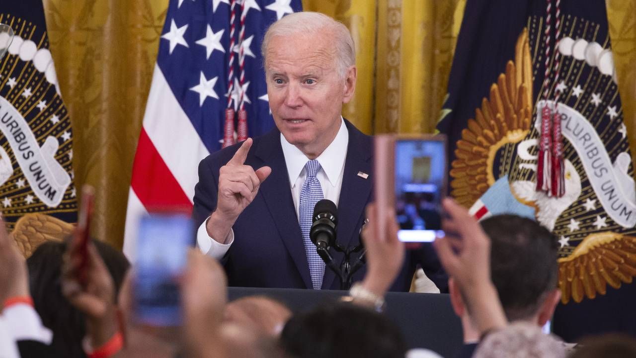 Prezydent USA Joe Biden (fot. PAP/EPA/MICHAEL REYNOLDS)