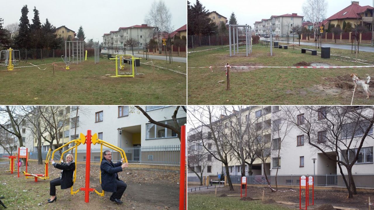 Otwierane przed wyborami, zamykane kilka dni później. Znikające siłownie plenerowe (fot.www.targowek.info) Otwierane przed wyborami, zamykane kilka dni później. Znikające siłownie plenerowe (fot.www.targowek.info)
