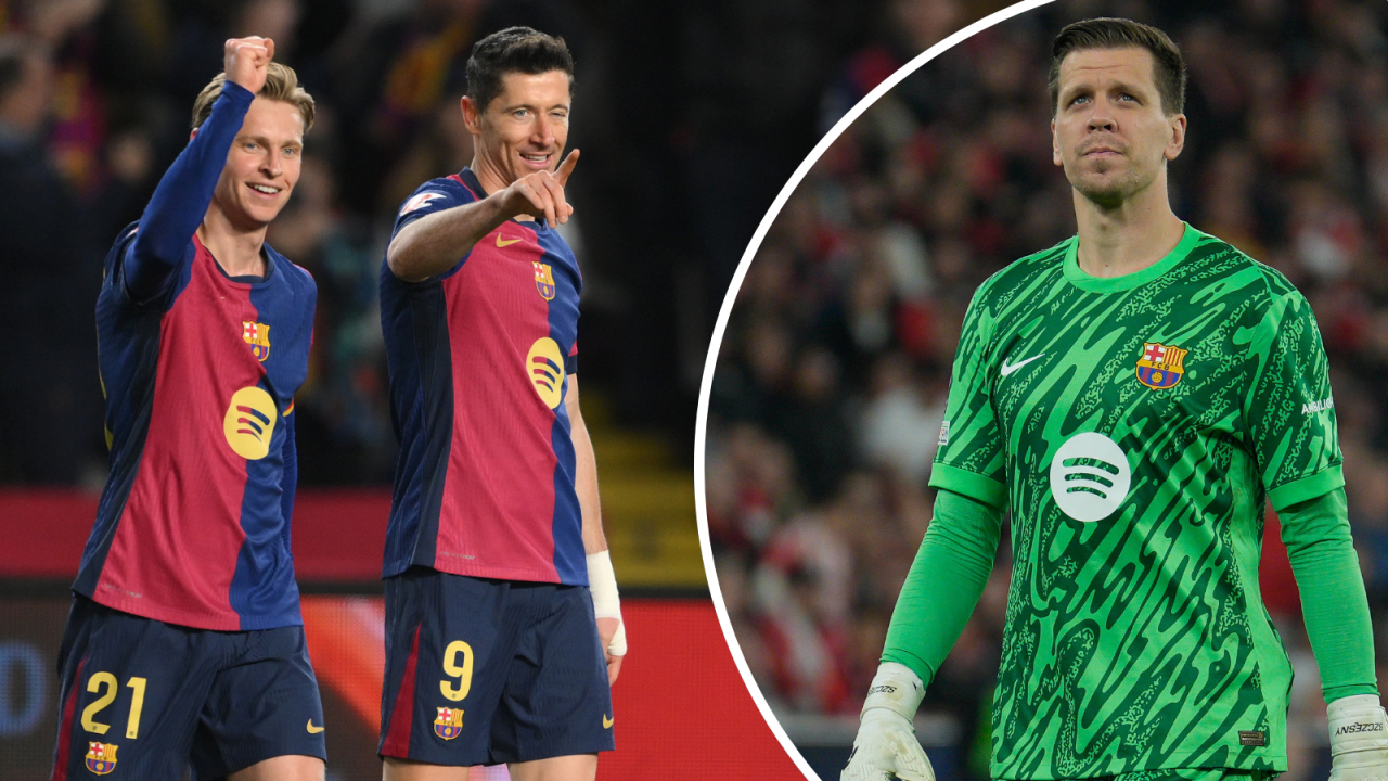 Robert Lewandowski i Wojciech Szczęsny (fot. Getty Images)