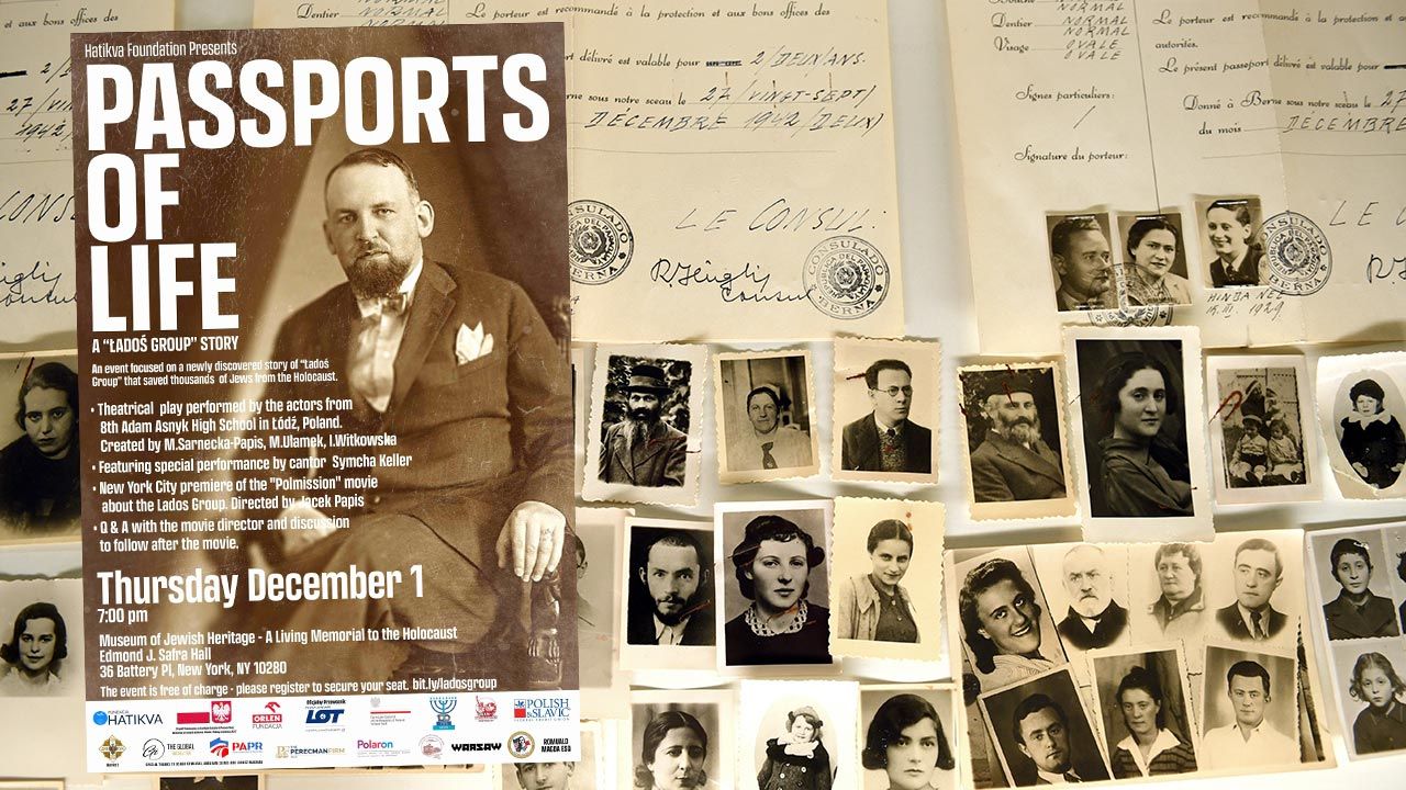 W Muzeum Dziedzictwa Żydowskiego w Nowym Jorku odbędzie się spektakl pt. „Paszporty Życia” o grupie „Ładosia” (fot. PAP/Darek Delmanowicz)