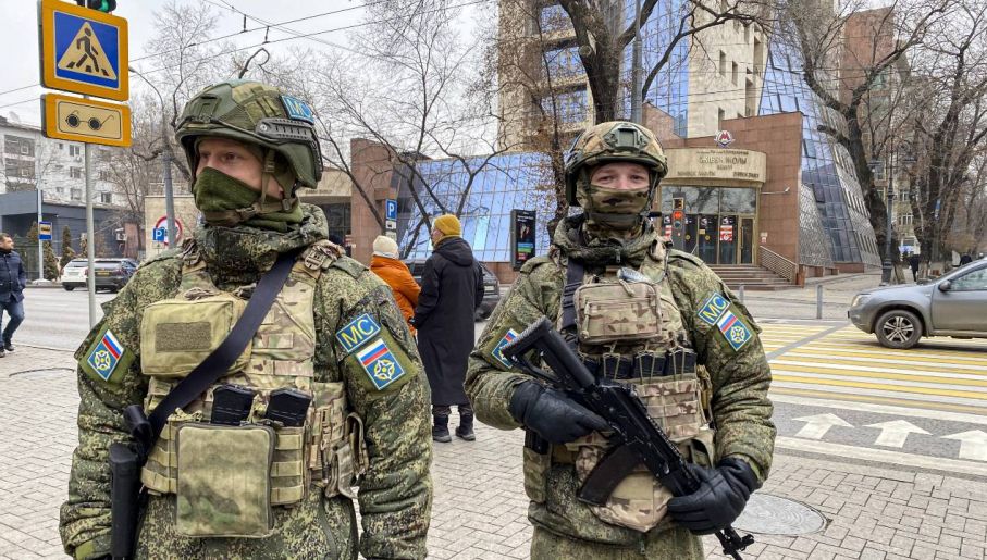 Rosja wysłała żołnierzy do Kazachstanu (fot. PAP/EPA/RUSSIAN DEFENCE MINISTRY PRESS SERVICE)