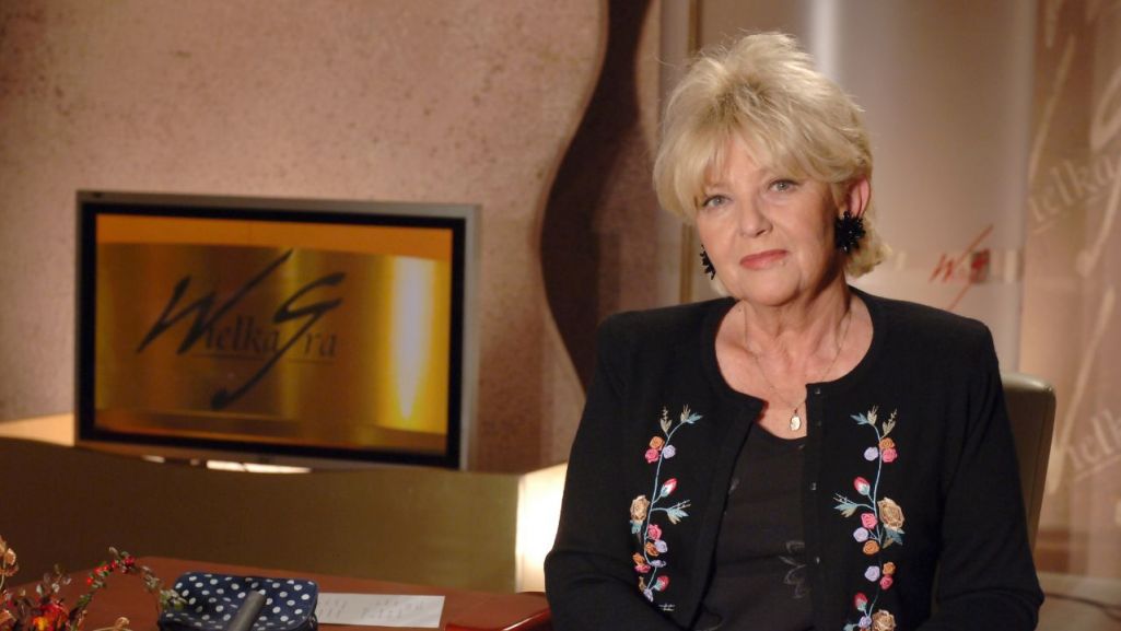 Stanisława Ryster, prowadzącą „Wielką grę” w latach 1975-2006 (fot. TVP)
