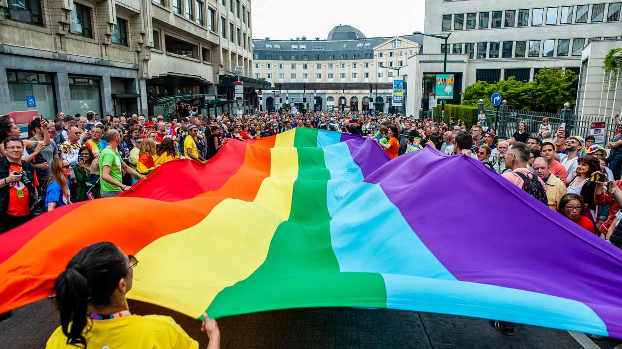 Parada LGBT w Brukseli (fot. Ana Fernandez/SOPA Images/LightRocket via Getty Images) Parada LGBT w Brukseli (fot. Ana Fernandez/SOPA Images/LightRocket via Getty Images)