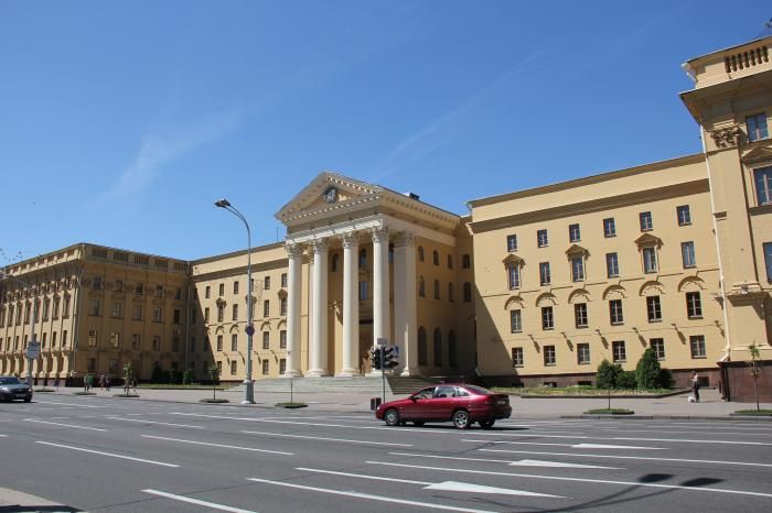 Будынак КДБ у Менску, Беларусь. Крыніца: wikimapia.org