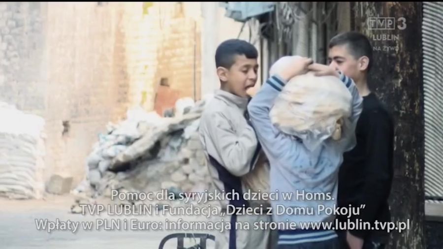 Pomoc dla syryjskich dzieci w mieście Homs