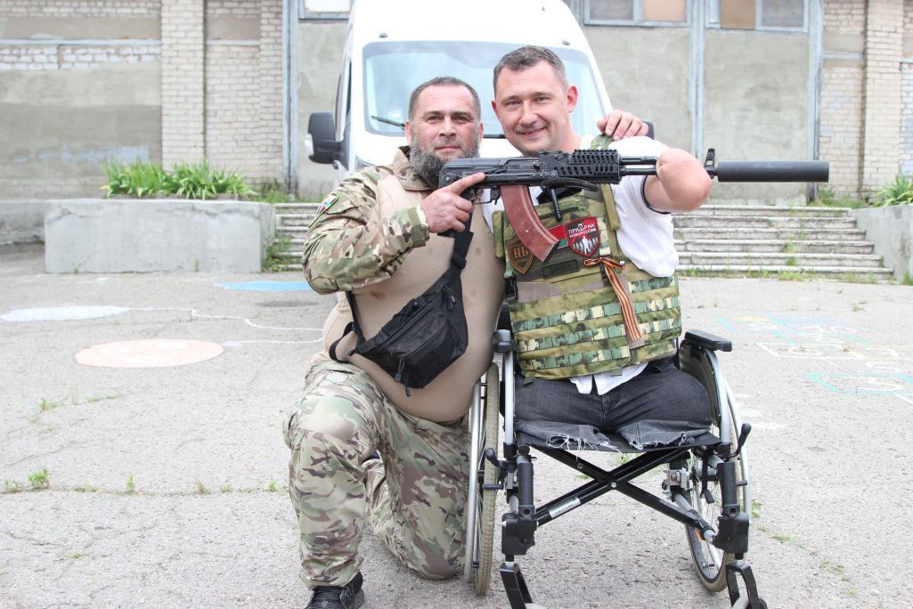 Аляксей Талай з расейскім баевіком, Алексей Талай с российским боевиком