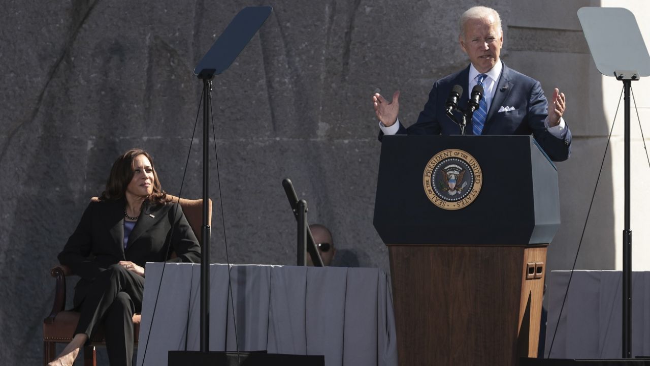 Joe Biden podkreślił, że USA są zobowiązane do obrony Tajwanu (fot. PAP/EPA/Oliver Contreras) Joe Biden podkreślił, że USA są zobowiązane do obrony Tajwanu (fot. PAP/EPA/Oliver Contreras)