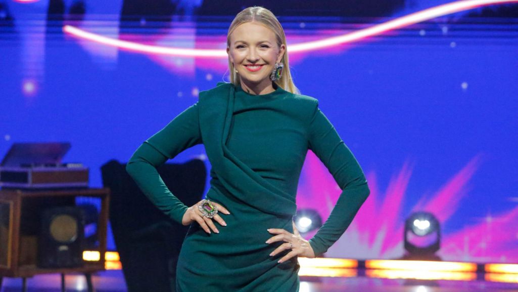 Barbara Kurdej-Szatan w roli prowadzącej. Aktorka wystąpiła ponadto w wielu filmach i serialach. Fot. Wojtalewicz Jarosław/ AKPA