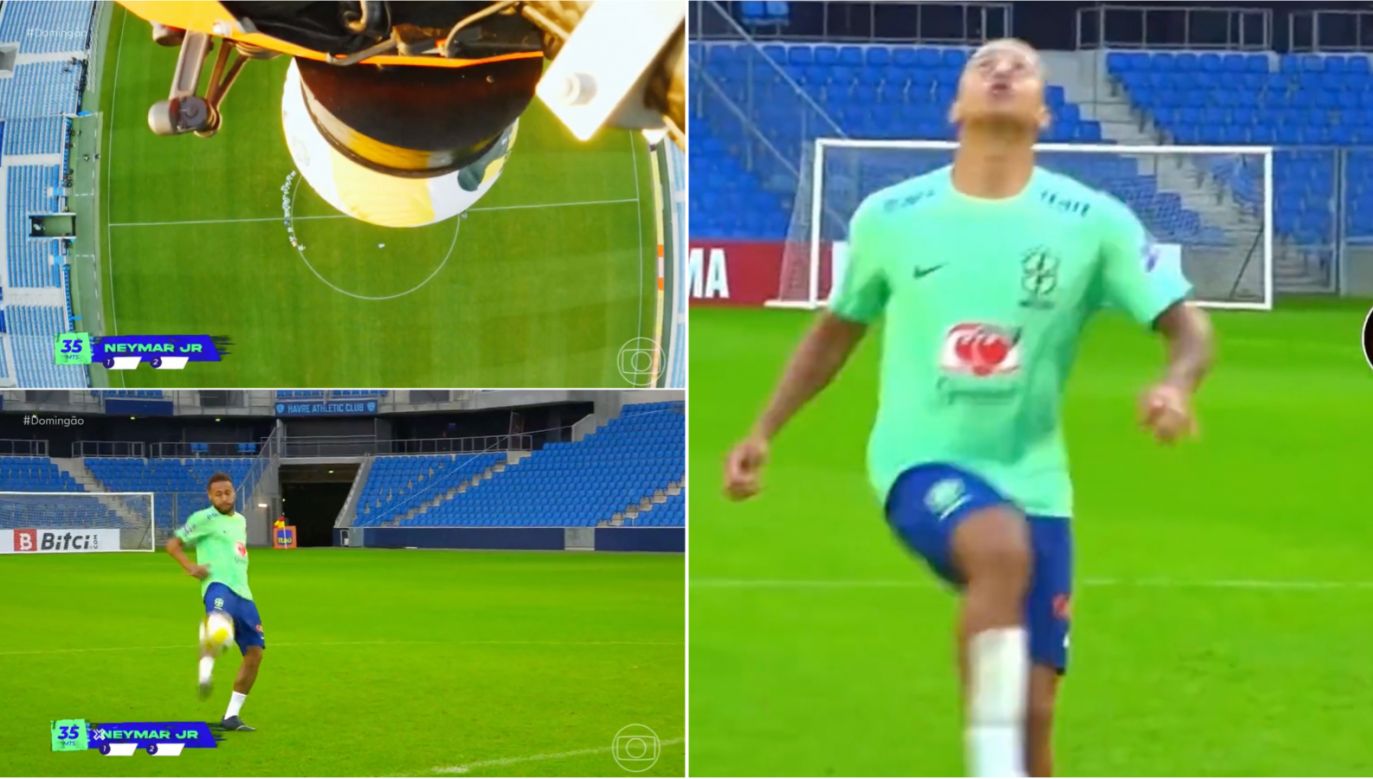 Brazylijczycy mieli nietypowe zadanie na treningu przed mistrzostwami świata (fot. Twitter.com)