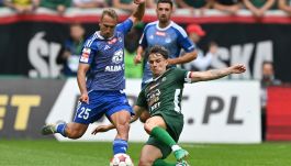 Śląsk Wrocław zremisował z Odrą Opole w meczu Betclic 1 Ligi (fot. PAP)