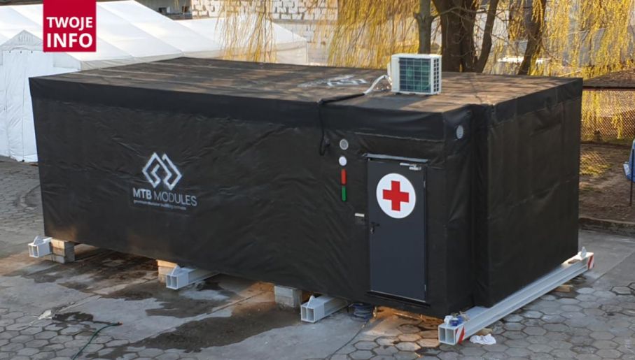 Moduł medyczny oddany na użytek szpitalowi w Chojnicach (fot. MTB)