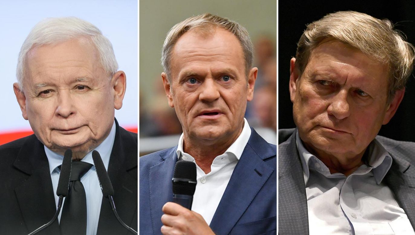 Jarosław Kaczyński, Donald Tusk, Leszek Balcerowicz (fot. PAP)