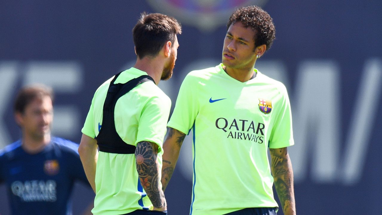 Leo Messi (L) i Neymar (fot. Getty)