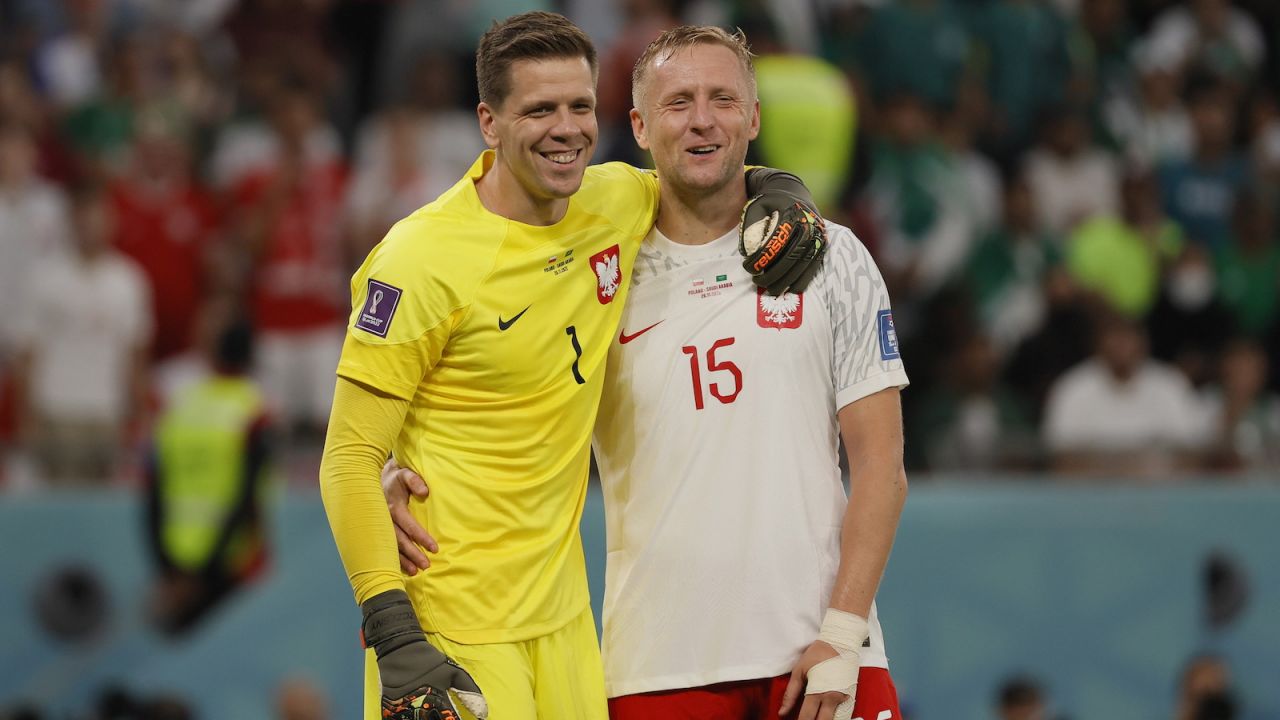 Wojciech Szczęsny zagrał wybitnie, a Kamil Glik co najmniej dobrze w meczu z Arabią Saudyjską (fot. PAP/EPA)