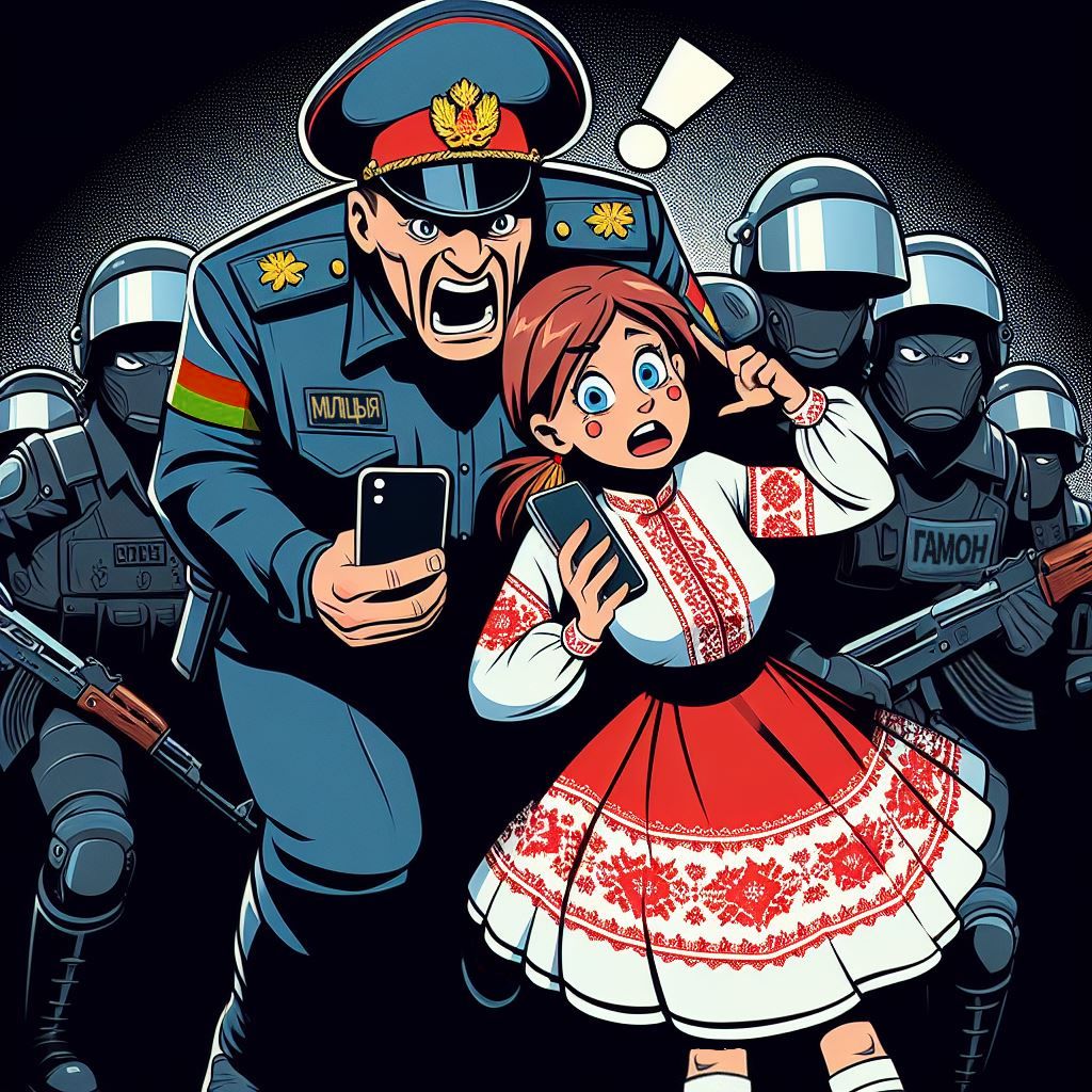 Пераслед беларускі за «экстрэмізм» у сацсетках ва ўяўленні штучнага інтэлекту
