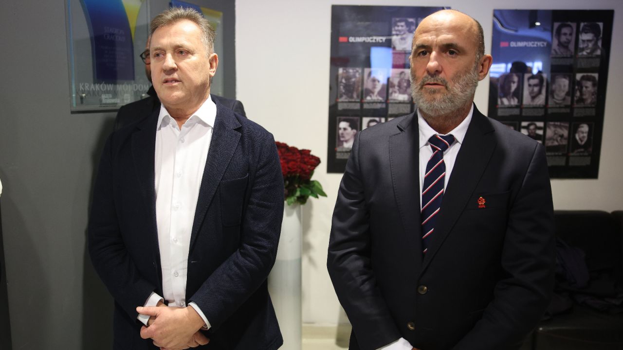 Michał Probierz i Cezary Kulesza (Fot. PAP)
