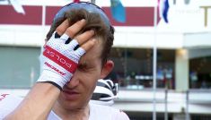 Michał Kwiatkowski zajął 10. miejsce w olimpijskim wyścigu mężczyzn (fot. TVP)