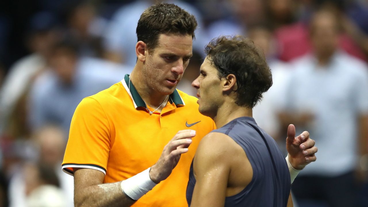 Juan del Potro i Rafael Nadal (fot. Getty Images)