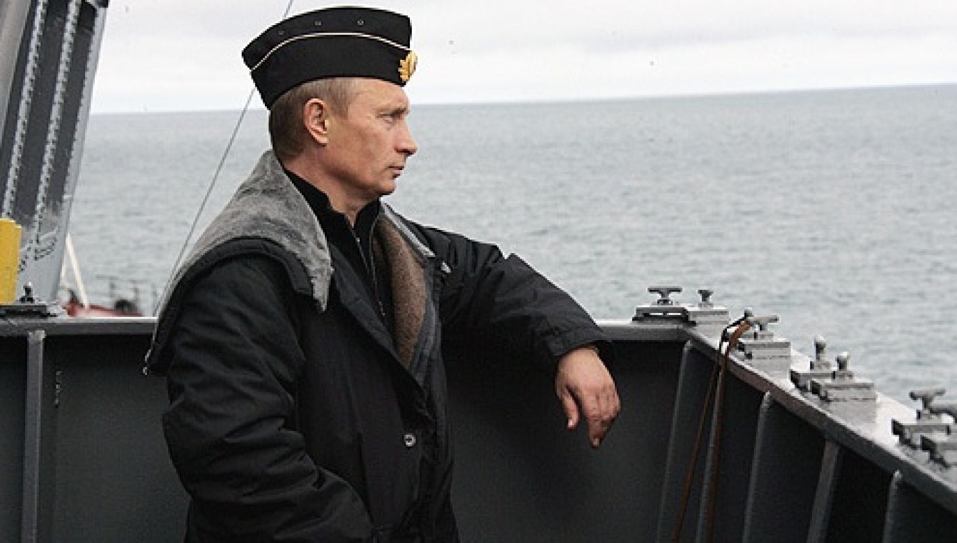 Vladimir Putin, Russian dictator, on board of the 