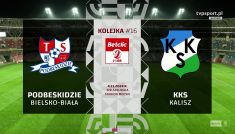 Podbeskidzie Bielsko-Biała – KKS Kalisz (fot.TVP SPORT)