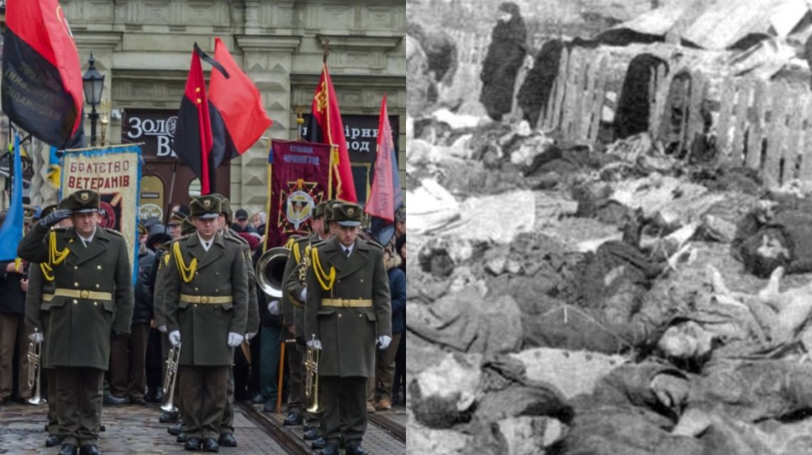 In Poland, the red-and-black flag evokes the horrors Ukrainian nationalists inflicted on ethnic Poles during WWII. (PAP, WikiCommons)