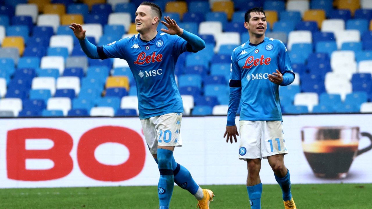 Piotr Zieliński i Hirving Lozano (fot. Getty Images)