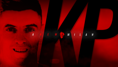 Krzysztof Piątek w AC Milan (Fot. acmilan.com)