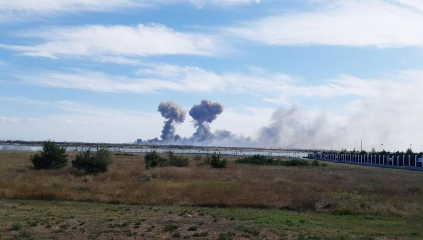 Informacje o eksplozjach potwierdził rosyjski MON (fot. Forum/ OBTAINED BY REUTERS)