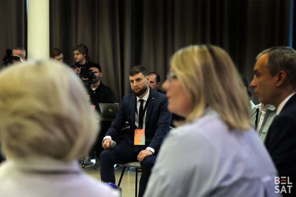 Прадстаўнік палка Каліноўскага Павел Віллі Кухта. (Фота: Белсат)