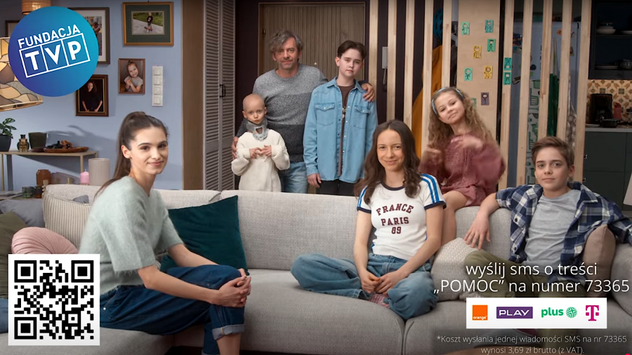 W spocie fundacji TVP wzięli udział aktorzy serialu „Pan Mama” 