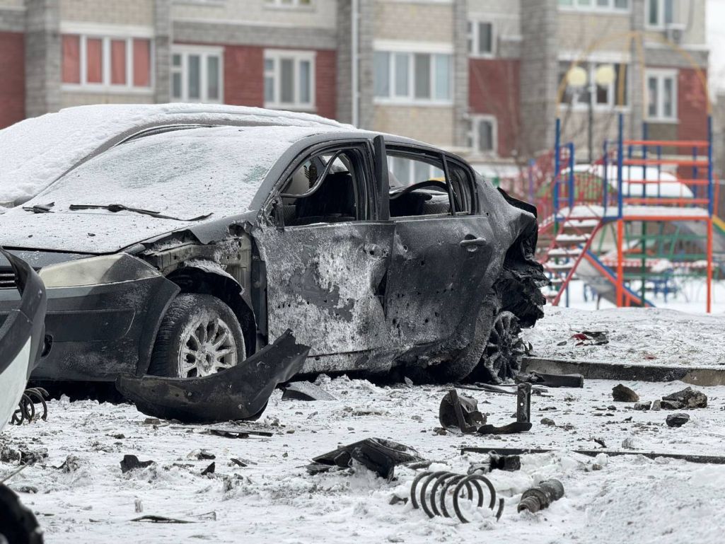 Вынікі абстрэлу Белгараду, 5 студзеня 2023 году. (Фота: vvgladkov / Telegram)