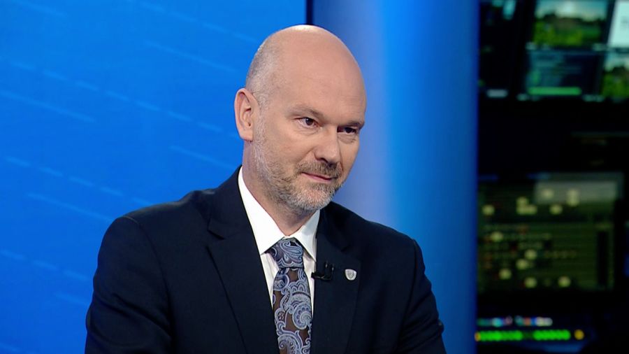 Maciej Berek w „Pytaniu dnia” (fot. TVP Info)