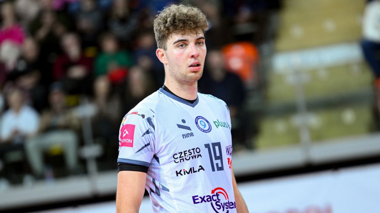 Dawid Dulski w reprezentacji Polski siatkarzy (fot. PAP/Zbigniew Meissner)