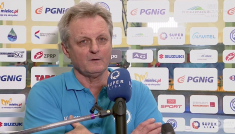 Marek Motyczyński, trener SPR Stali Mielec (fot. TVP)