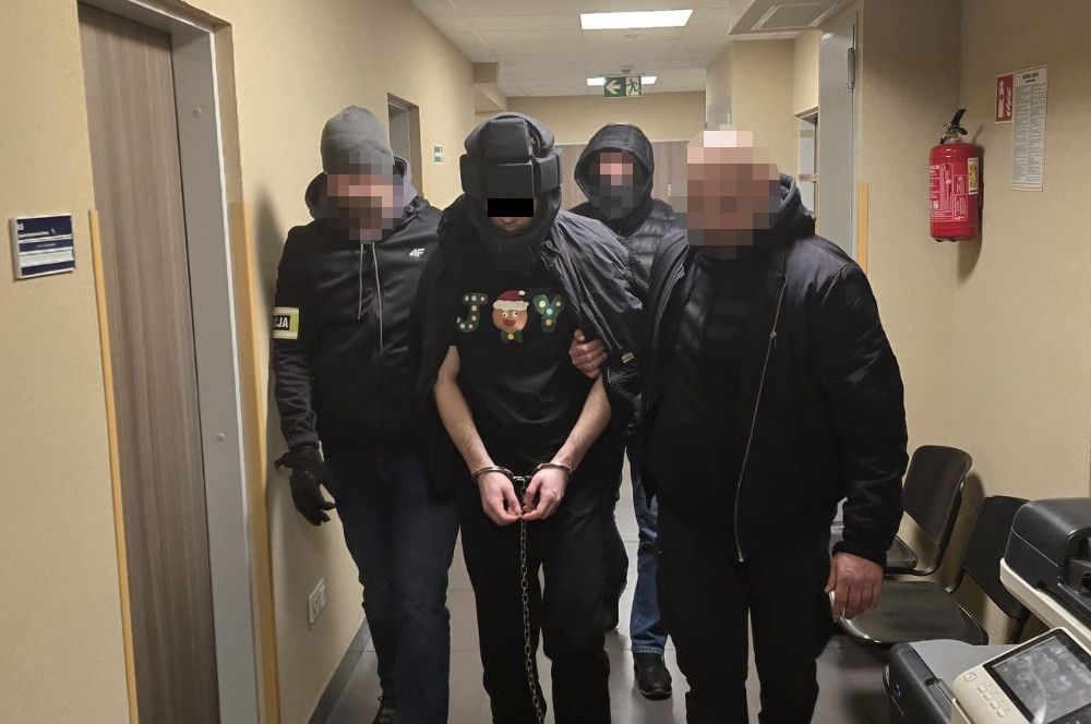 Падазраваны ў згвалтаванні беларускі ў цэнтры Варшавы. (Фота: srodmiescie.policja.gov.pl)